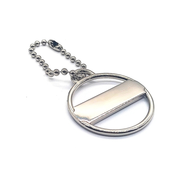 Rare COACH Pink Enamel Medallion Purse Charm Keychain Fob Tag Retired - Picture 6 of 6